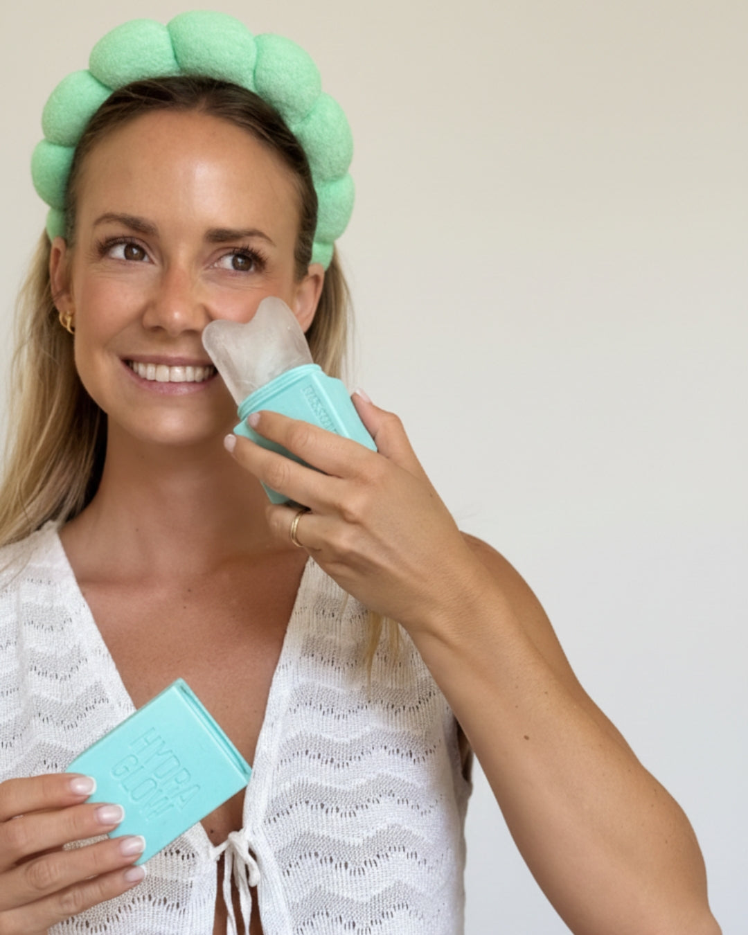 Aqua Bloom Sculpt – Herramienta Facial 2 en 1 Reutilizable para Crioterapia